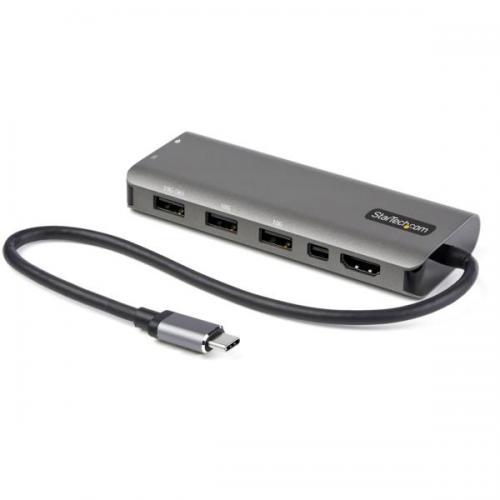 StarTech.com DKT31CMDPHPD USBType-Cマルチ変換アダプター/USB-C-4K60HzHDMIまたはMiniDisplayPort/100WPowerDeliveryパススルー対応/10GbpsUSBポートx4/USB-Cマルチハブ