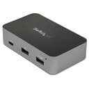 StarTech.com HB31C2A1CGS 3ポートUSBType-Cハブ10Gbps2xUSB-A/1xUSB-C有線LANポート専用ACアダプタ付属