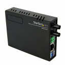 StarTech.com MCM110ST2 光メディアコンバータイーサネット/Ethernet(10Base-T/100Base-TX)-光ファイバ(100BASE-FX)マルチモードST2kmRJ-45(メス)-光ファイバデュプレックスST(メス)