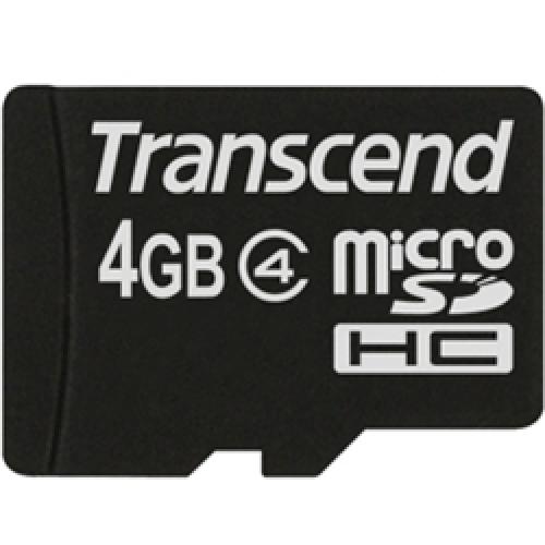 Transcend TS4GUSDHC4 microSDHCJ[h Class4 4GB (SDJ[hϊA_v^t)