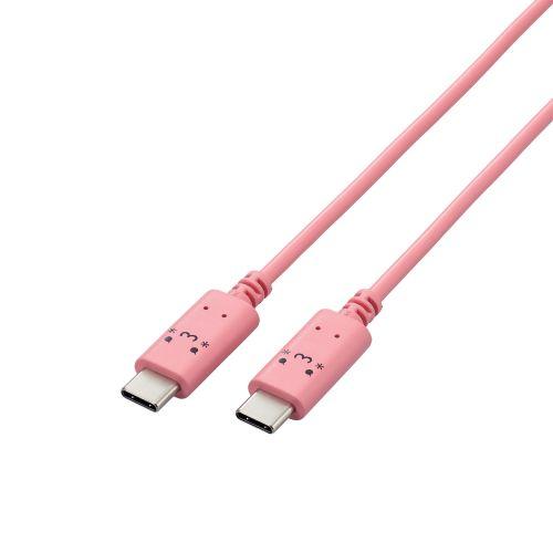 ELECOM MPA-CCF10PNF USB Type-C to USB Type-C֥/USB Power Deliveryб/Ĥ/1.0m/ȥᥭ(ԥ󥯡ߥ֥å)