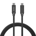 ADTEC APC-V1010CC-4KU3G2-B USB Type-C to C ケーブル (4K・100W出力 / 10Gbps / 1.0m) ブラック