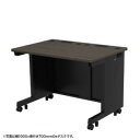 サンワサプライ ED-SK10060M eデスク(濃い木目) W1000×D600×H700【受注生産品】(3)