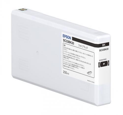 Rakuten - EPSON SC33BK20 SureColor用 インクカートリッジ/フォトブラック（200ml）