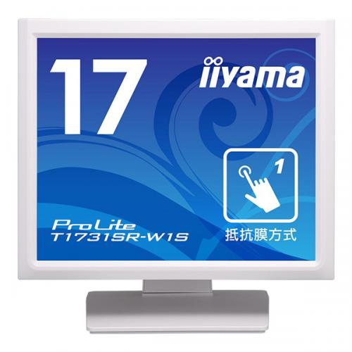 iiyama T1731SR-W1S タッチパネル液晶ディスプレイ 17型 / 1280x1024 / D-sub、HDMI、DisplayPort / ホワイト / スピーカー：あり / SXGA / 防塵防滴 / 抵抗膜
