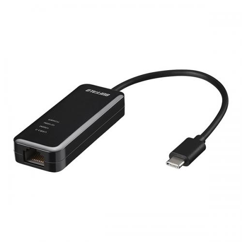 BUFFALO LUA5-U3-CGTE-BK GigaΉ Type-C USB3.2(Gen1)pLANA_v^[ ubN