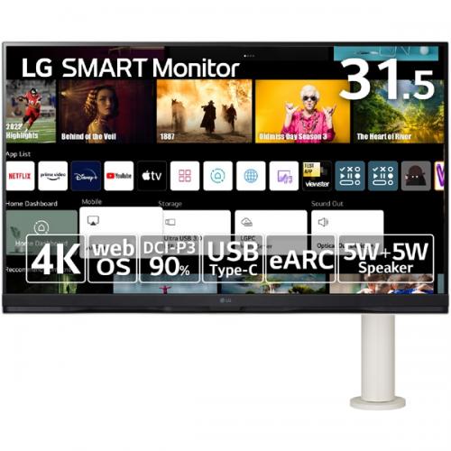 LG 32SQ780S-W ޡȥ˥ 31.5/38402160/HDMIUSB Type-C(65W)/ԡ/WebOS22/LAN/෿