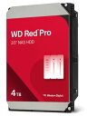 WesternDigital 0718037-902814 WD Red Proシリーズ 3.5インチ内蔵HDD SATA6.0Gb/s 7200回転 256MB 5年保証 4TB WD4005FFBX
