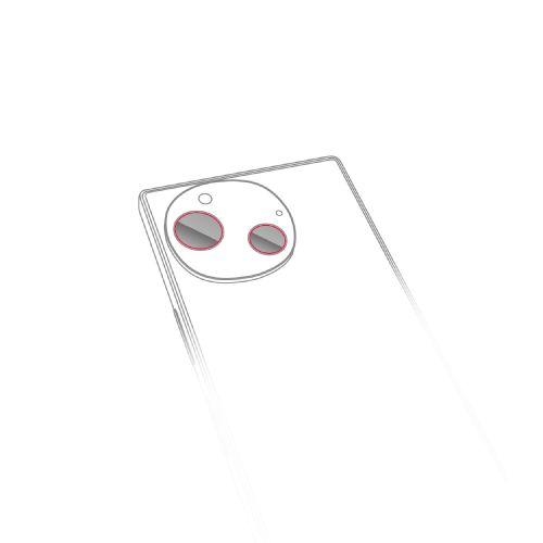 ELECOM PM-S242FLLFG AQUOS R9 (SH-51E)用カメラレンズフィルム/高透明