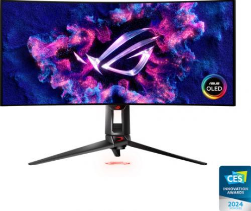 ASUS PG34WCDM ゲーミング有機ELディスプレイ 33.94型/3440×1440/DisplayPort1.4 DSC x1、HDMI(v2.1) x2、USB-C x1/ブラック/スピーカー:なし