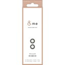 ELECOM PM-A24AFLLGRSV iPhone 16/iPhone 16 Plus用カメラレンズガラスフィルム/ラインストーン/&Me/シルバー