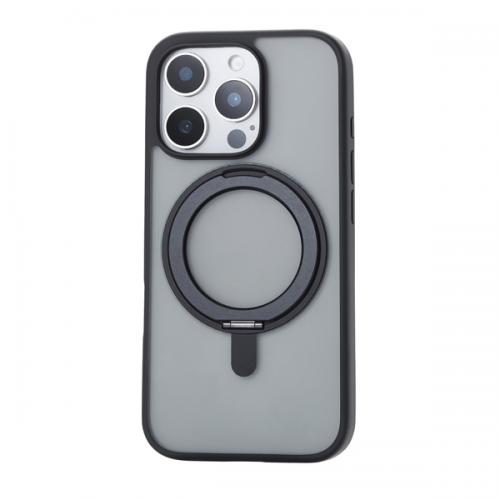 樂天商城 - ELECOM PM-A24CMAGSTBK iPhone 16 Pro用ハイブリッドケース/MAGKEEP/スタンド/ブラック