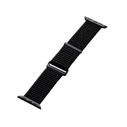 ELECOM AW-41BDFBBK Apple Watch 41/40/38mm用バンド/ファブリック/ブラック
