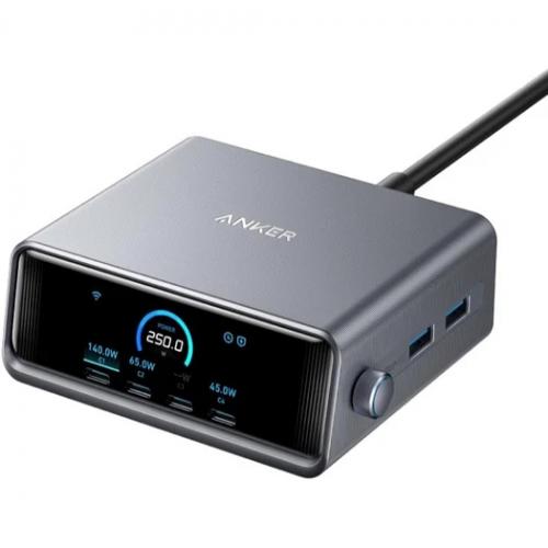 【法人様宛限定】ANKER A2345541 Anker Prime Charger (250W 6 Ports GaN) (USB PD 充電器 USB-A & USB-C) シルバー 【法人様宛限定】ANKER A2345541 Anker Prime Charger (250W 6 Ports GaN) (USB PD 充電器 USB-A & USB-C) シルバー