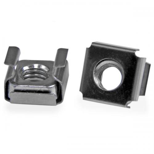 StarTech.com CABCAGENUTS6 M6ケージナット/50個入り/19インチラックマウント用/サーバーラックキャビネット棚板ネットワーク/AV機器取り付け用