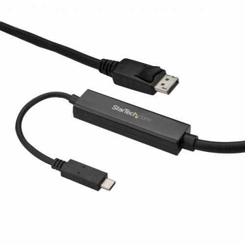StarTech.com CDP2DPMM3MB USB-C-DisplayPortディスプレイ変換ケーブルUSBType-C-ディスプレイポート変換アダプタ3m4K/60Hzブラック