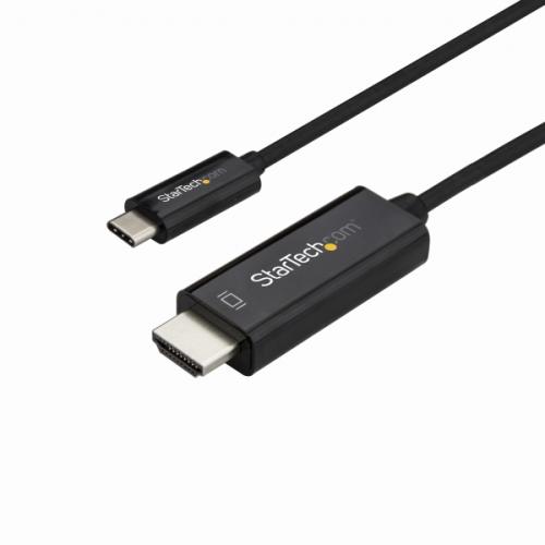StarTech.com CDP2HD3MBNL 3mUSB-C-HDMIケーブル4K/60HzブラックUSBType-Cコンピュータモニタケーブル