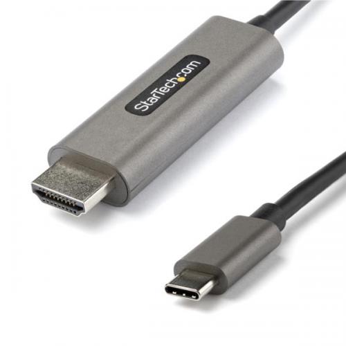 StarTech.com CDP2HDMM2MH USB-C-HDMI変換ケーブル/2m/4K60Hz/HDR10/UHD対応USBType-CtoHDMI2.0b変換アダプター/Typec-HDMI交換ケーブル/DP1.4オルタネートモード/HBR3