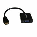 StarTech.com HD2VGAE2 HDMI-VGA変換アダプタ/コンバータHDMI(19ピン)-アナログRGB(D-Sub15ピン)変換コネクタオス/メス1920x1080