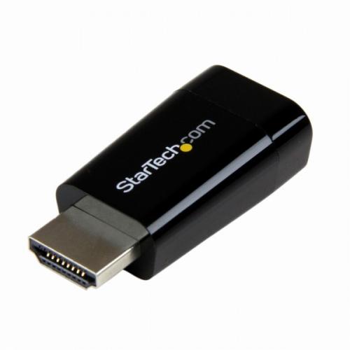 StarTech.com HD2VGAMICRO ����ѥ���HDMI-VGA�Ѵ������ץ�/����С���(Chromebook/Ultrabook/�Ρ��ȥѥ�����˺�Ŭ)HDMI����-���ʥ���RGB(D-Sub15�ԥ�)�᥹�Ѵ����ͥ���1920x1200/1080p