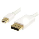 StarTech.com MDP2DPMM1MW MiniDisplayPort-DisplayPort1.2変換ケーブル1mMiniDP/ミニディスプレイポート(オス)-ディスプレイポート/DP(オス)ホワイト