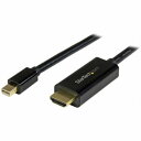 StarTech.com MDP2HDMM5MB MiniDisplayPort-HDMI変換ケーブル5m4K解像度/UHD対応ミニディスプレイポート(オス)-HDMI(オス)アダプタ(ケーブル内蔵)オス/オス4K2K(30Hz)
