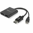 StarTech.com MSTDP122DP 2ポートMSTハブDisplayPort-2xDisplayPortマルチモニタースプリッタ4K対応ディスプレイポート(オス)-2ポートディスプレイポート(メス)Windowsのみ対応