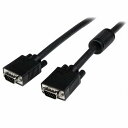 StarTech.com MXTMMHQ2M 2m高解像度VGA(アナログRGB)同軸ディスプレイケーブル高密度D-Sub15ピン(ミニ)オス-高密度D-Sub15ピン(ミニ)オス1920x1200ブラック