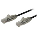 StarTech.com N6PAT300CMBKS カテゴリ6LANケーブル3mCat6極細ギガビットイーサネットケーブルブラックツメ折れ防止RJ45コネクタ...