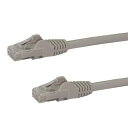 StarTech.com N6PATC5MGR 5mカテゴリー6LANケーブルグレーRJ45モールディングコネクタ(ツメ折れ防止カバー付き)ギガビットイーサネッ...