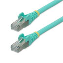 StarTech.com NLAQ-150-CAT6A-PATCH カテゴリー6ALANケーブル/1.5m/アクア/LSZH(低煙ゼロハロゲン)/10GbE500MHz/100WPoE++/S/FTP/ETL認証済/ツメ折れ防止機構付