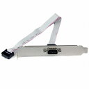 StarTech.com PLATE9M16 40cmマザーボード接続用シリアルケーブルスロットカバー付DB9/D-Sub9ピンオス-10ピンマザーボードシリアルヘッダーメス