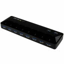 StarTech.com ST103008U2C 10ポートUSB3.0ハブ急速充電専用ポート搭載(2ポートx1.5A)USBバッテリ充電(BC)仕様1.2準拠