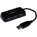 StarTech.com ST4300MINU3B 4ポートSuperSpeedUSB3.0ハブポータブルミニUSBHub1xUSBA(オス)-4xUSB3.0...