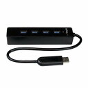 StarTech.com ST4300PBU3 4ポートSuperSpeedUSB3.0ハブポータブルミニUSBHub1xUSB3.0A(オス)-4xUSB3....