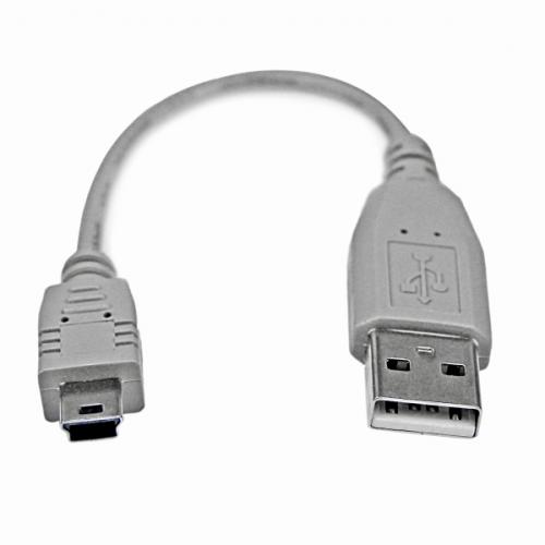 StarTech.com USB2HABM6IN ミニUSBケーブル15cmUSB-A(オス)-USBMini-B(オス)