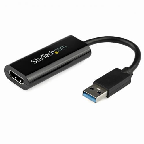 StarTech.com USB32HDES スリムタイプUSB3.0-HDMI変換アダプタ外付けディスプレイ増設アダプタUSB3.0A(オス)-HDMI(メス)1920x1200/1080p