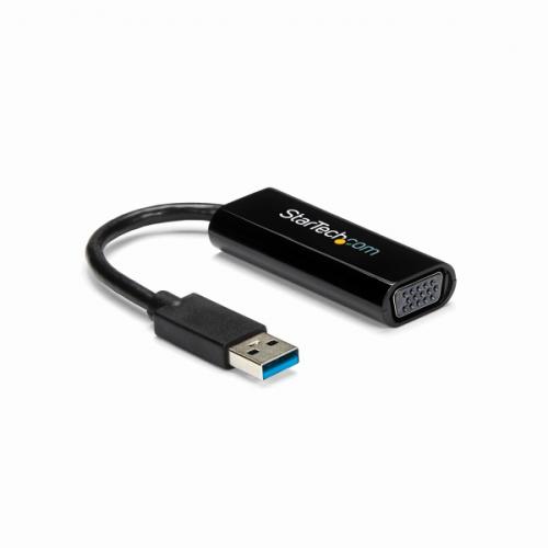 StarTech.com USB32VGAES スリムタイプUSB3.0-VGA変換アダプタ外付けディスプレイ増設アダプタUSB3.0A(オス)-VGA高密度D-Sub15ピン(メス)1920x1200/1080p
