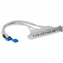 StarTech.com USBPLATE4 マザーボードピンヘッダー...(2)