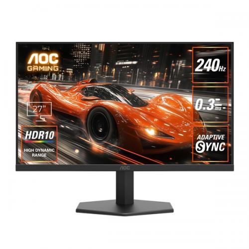 AOC 27G11ZE2/11 ゲーミング液晶ディスプレイ 27型/1920×1080/HDMI、DisplayPort/ブラック/スピーカー：なし/240Hz