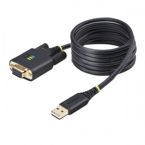 StarTech.com 1P6FFCN-USB-SERIAL USB - RS232Cシリアル変換ケーブル/クロス/USB 2.0/2m/1ポート/オス-メス/シリアルコンバーター