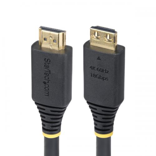 StarTech.com HDMI2-CABLE-GRIP-15F HDMI 2.0ケーブル/グリップコネクター/4.5m/4K60Hz/ハイスピード/H..