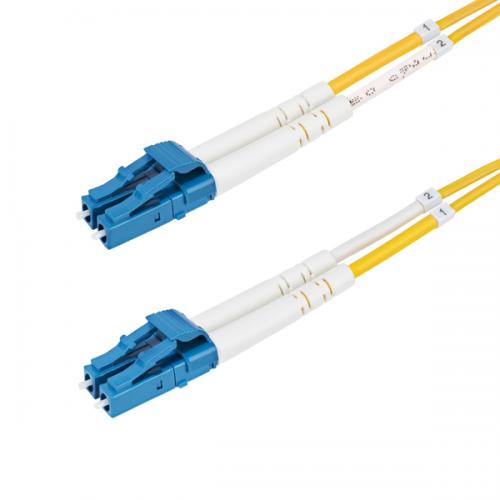 StarTech.com SMDOS2LCLC20M 光ファイバー ケーブル/OS2シングルモード/20m/LC-LC/2芯/デュプレックス/LSZH/アクア/オプティカル