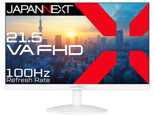 JAPANNEXT JN-V215F2-W 液晶ディスプレイ 21.5型/1920×1080/HDMI×1、VGA×1/ホワイト/スピーカー有/2年保証