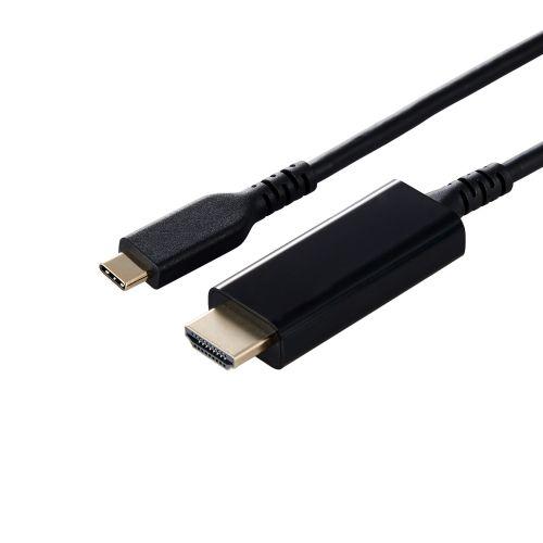 乐天商城 - ELECOM MPA-CHDMIS10BK3 映像変換ケーブル/USB Type-C-HDMI/ミラーリング対応/60Hz/高耐久/1.0m/ブラック