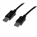 StarTech.com DISPL10MA DisplayPort ケーブル/10m/4K30Hz/アクティブ/ラッチ付きDPコネクター/ブラック