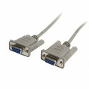 StarTech.com MXT100FF 1.8m RS232Cシリアルストレートケーブル ミニD-Sub9ピン/DB9(メス/メス)