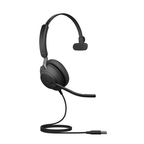 GNオーディオ 24189-889-999 Jabra USBヘッドセット USB-A 片耳 UC認定「Jabra Evolve2 40 SE USB-A UC..