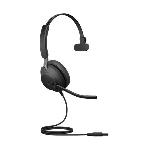 GNオーディオ 24189-899-999 Jabra USBヘッドセット USB-A 片耳 MS認定「Jabra Evolve2 40 SE USB-A MS Mono」