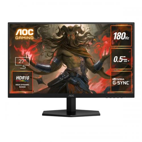 AOC Q27G40E/11 ゲーミング液晶ディスプレイ 27型/2560×1440/HDMI、DisplayPort/ブラック/スピーカー：なし/180Hz
